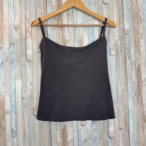 Lululemon Lab 8 10 Rare Scoopt Cami Seamed Camisole Tank Top Shelf Bra Soot Gray